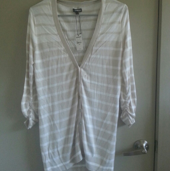 NWT Striped Express Cardigan