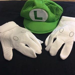 (Mario brothers) Luigi hat and gloves
