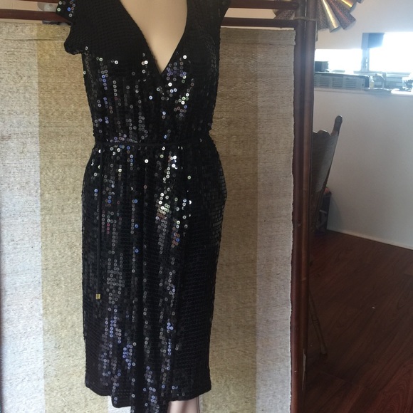 Michael Kors Sequined Wrap Dress
