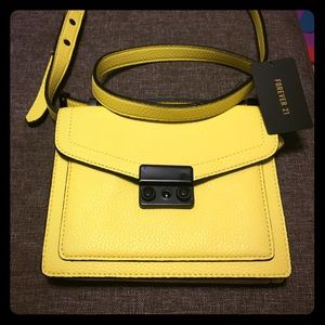 Small yellow crossbody bag