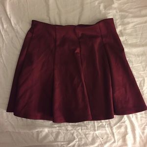 Maroon Skater Skirt