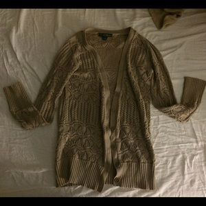 Beige crochet sweater