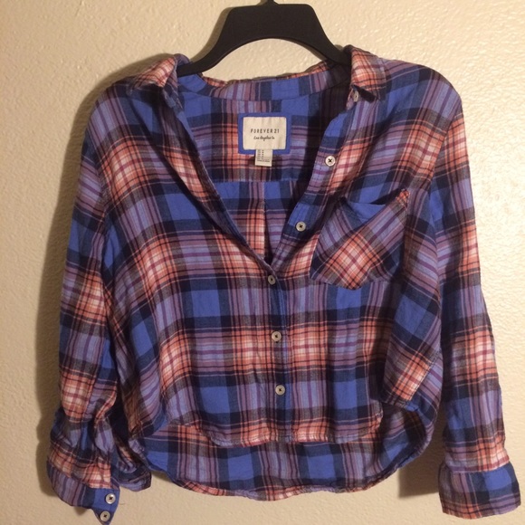 Forever 21 Cropped Flannel