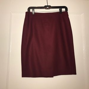 J.Crew The Pencil Skirt in Burgundy