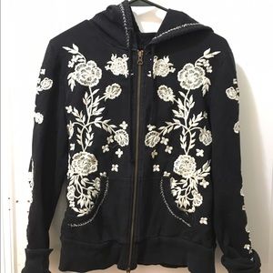 Medium free people zip up jacket