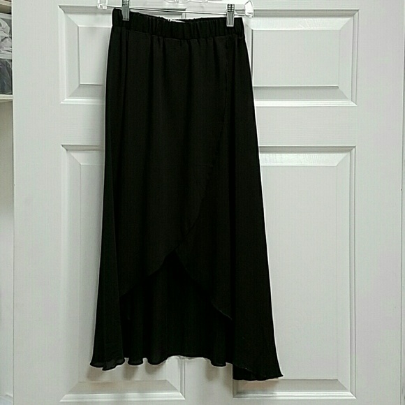 Sheer black skirt
