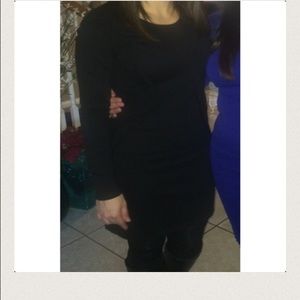 Like new Victoria's Secret Black Moto Sweaterdress