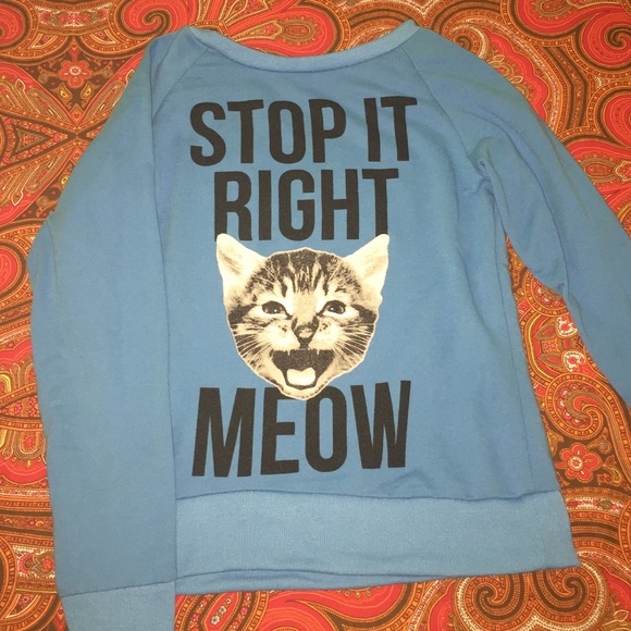 Blue Cat Sweater
