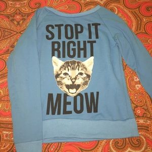 Blue Cat Sweater
