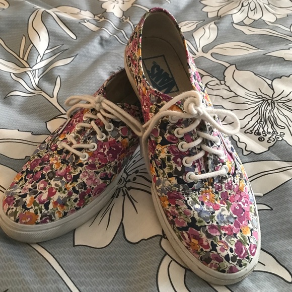 Cute flowered sneakers