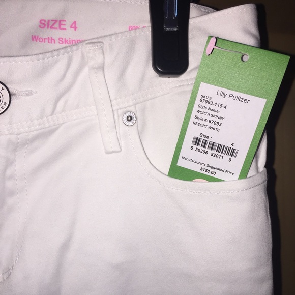Lilly Pulitzer skinny leg white jeans - Picture 2 of 3