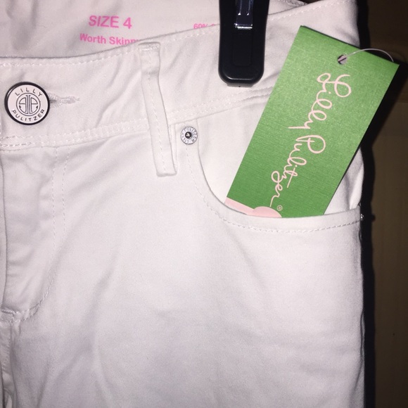 Lilly Pulitzer skinny leg white jeans - Picture 3 of 3
