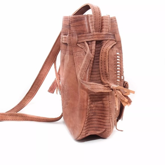 Handmade Moroccan Leather Bag HM0018 - Picture 3 of 4