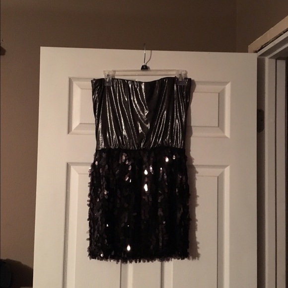 Silver and Black dress - Picture 1 of 2