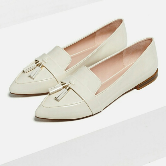 ZARA FLATS LOAFER TASSEL BRAND NEW WITH TAGS - Picture 4 of 6