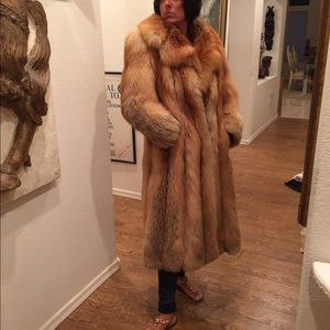 Real fox coat