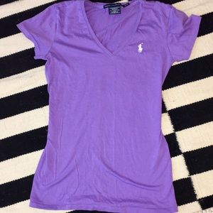 Purple Ralph Lauren Polo T Shirt, Size XS