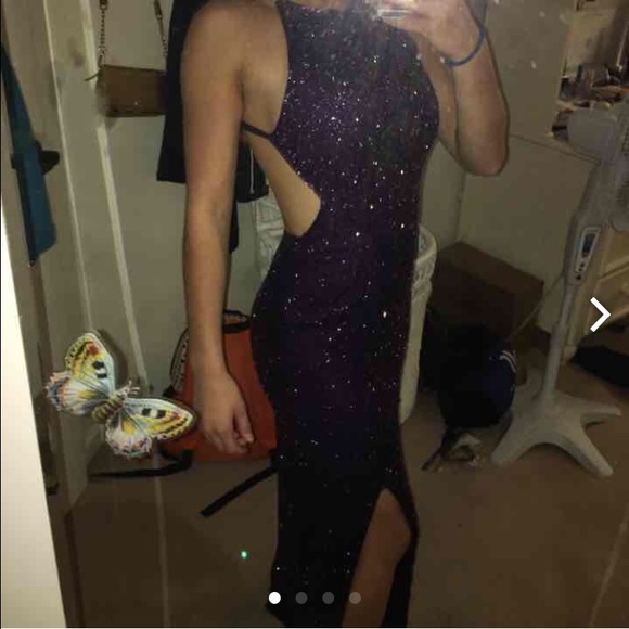 Sequenced prom dress