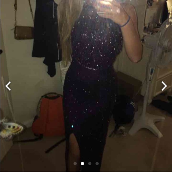 Sequenced prom dress