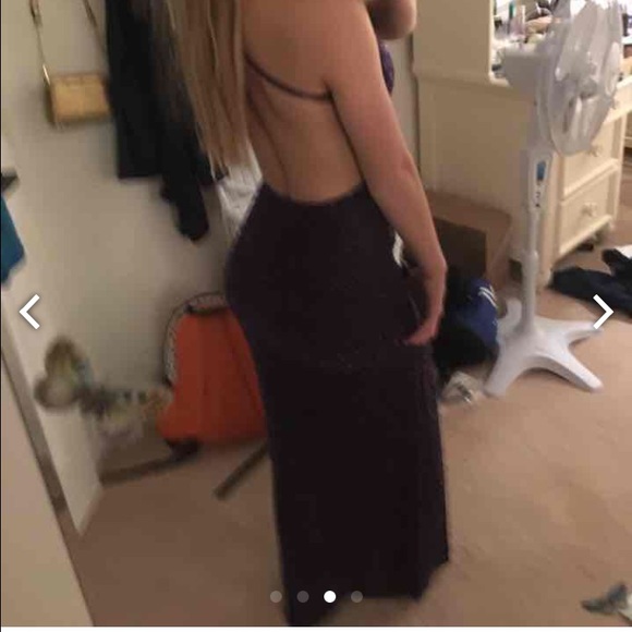 Sequenced prom dress