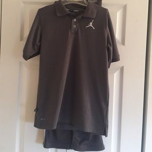 Boys Jordan Shirt with Athletic Pants