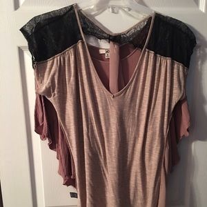 Sand color shirt with detailed back