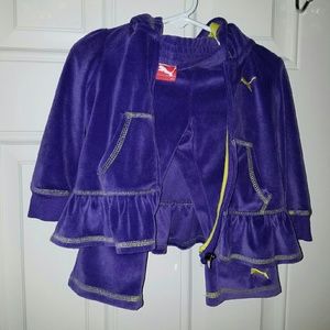 Baby girl puma valour track suit