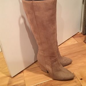 BCBG tan colored boots