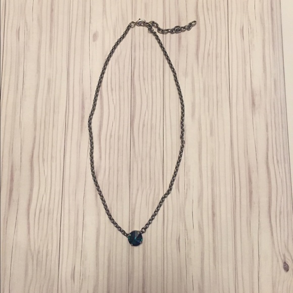 Emerald green Swarovski stone necklace