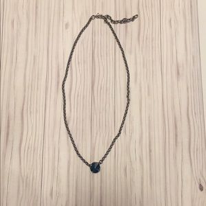 Emerald green Swarovski stone necklace