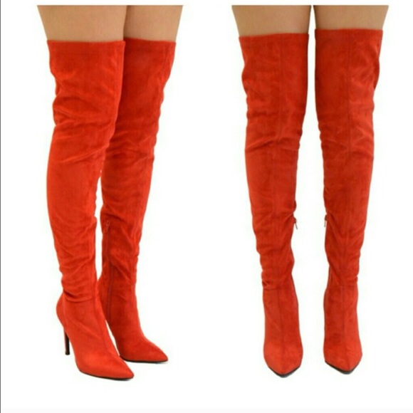 Iso jeffrey campbell essie boot red - Picture 1 of 1