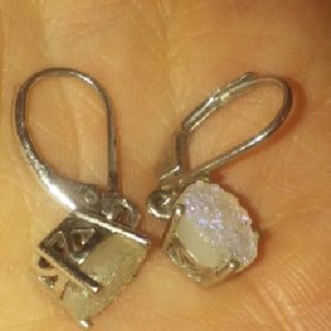 Natural snow white Druzy new