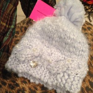 Betsey Johnson Powder Blue Hat