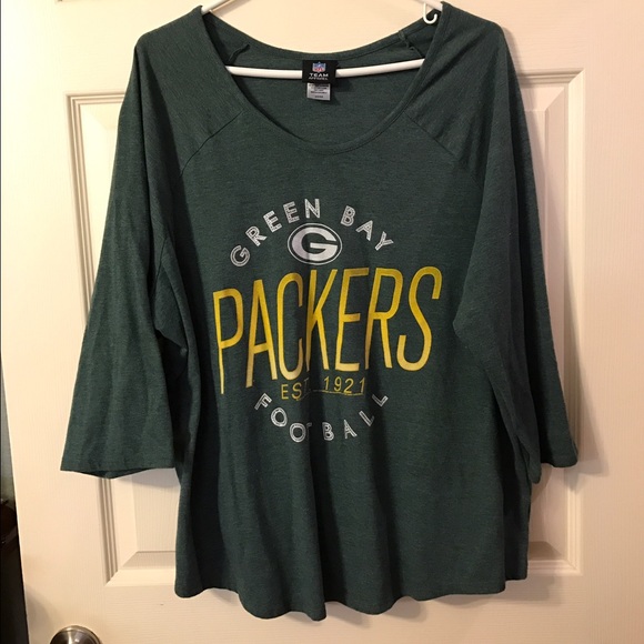 Green Bay Packers 3/4 sleeve top