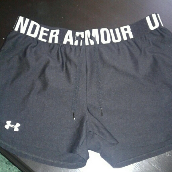 Black UA Heat Gear Shorts