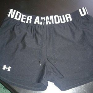 Black UA Heat Gear Shorts
