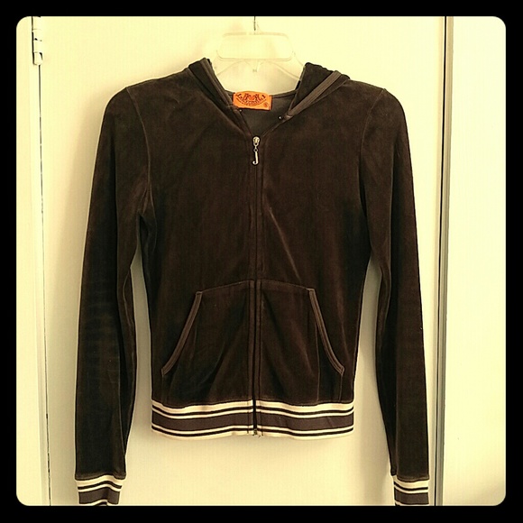 Juicy Couture Brown Velour Hoodie