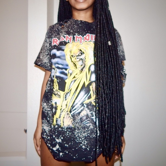 SOLD🔴 Bleached Iron Maiden Tee