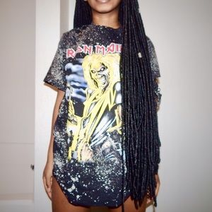 SOLD🔴 Bleached Iron Maiden Tee