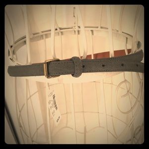 JCrew Gray suede belt