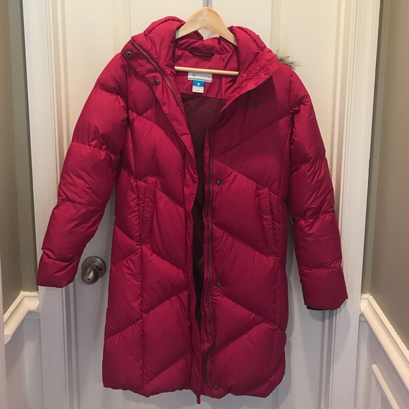 Columbia down jacket girls size 14/16 hot pink.