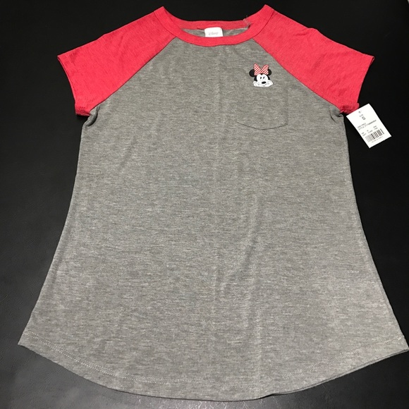 Disney Tops - ❤️NWT Disney Minnie Mouse Gray/Red Shirt❤️