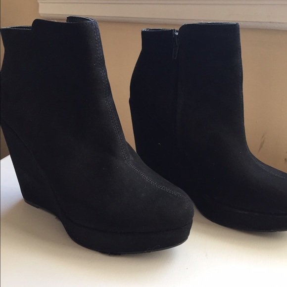 Black Suede Forever 21 Booties