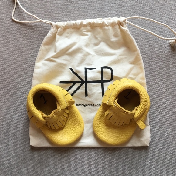 Freshly Picked yellow moccs size 1