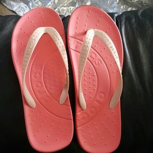 Crocs flip flops size 10