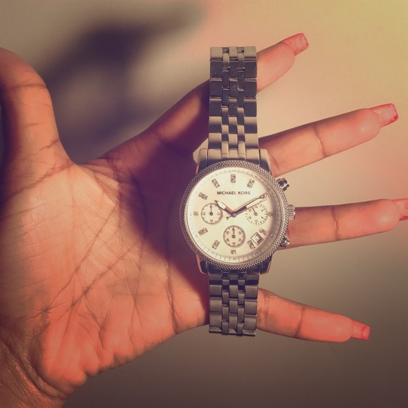 Silver Micheal Kors Watch