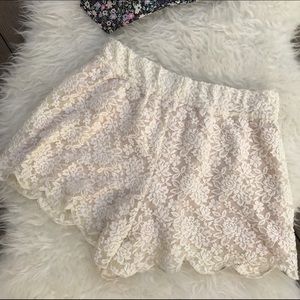 ⬇️Free People Lace Shorts White Sz XS
