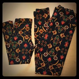 ✨LuLaRoe✨🦄✨Mommy & Me floral legging set