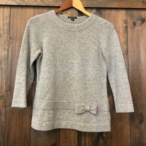 Brooks Brothers 3/4 sleeve with bow sweater