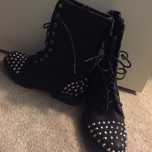Brand new! Studded Combat Boots. 6 1/2